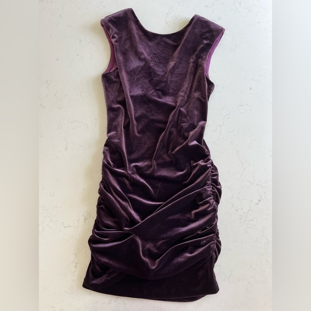 Drew Velour Ruched Dress - Picture 11 of 12